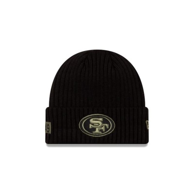 San Francisco 49ers Gorra | New Era NFL Salute To Service Cuff Knit Beanie Mexico - Negros